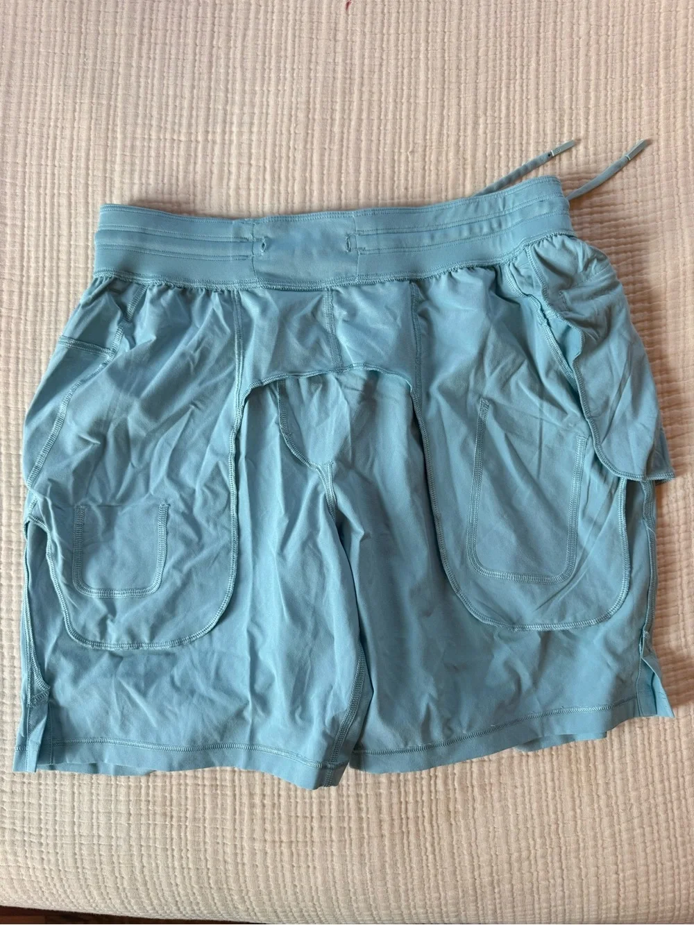 lululemon athletica Light Blue Men's Athletic Shorts with Drawstring
